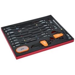 BAHCO - Jeu De Tournevis/clés Mâles/embouts, Module Mousse 3/3 Fit&Go - 66 pcs