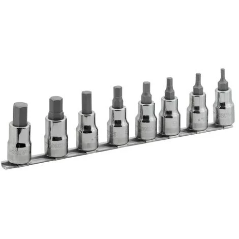 BAHCO - Jeu De Douilles Tournevis 1/2" Pour Vis 6 pans - 8 pcs/rail 1 BAHCO - Jeu De Douilles Tournevis 1/2" Pour Vis 6 pans - 8 pcs/rail