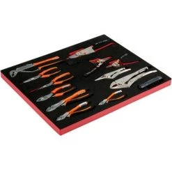 BAHCO - Jeu De Pinces, Module Mousse 3/3 Fit&Go - 16 pcs