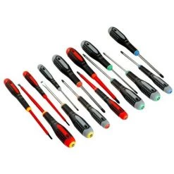 BAHCO - Jeu De Tvis à Fente/Phillips/Pozidriv/TORX® ERGO™, Poignée En Caoutchouc - 15 pc