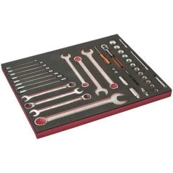 BAHCO - Module Mousse Fit&Go 3/3, Douilles 1/4" & 1/2", Clés & Pinces - 50 Pcs