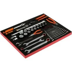 BAHCO - Clés, Pinces Et Douilles, Module Mousse 3/3 Fit&Go Marqué Au Laser - 45 pcs