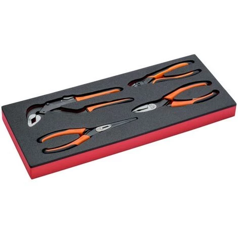 BAHCO - Jeu De Pinces, Module Mousse 1/3 Fit&Go - 4 pcs 1 BAHCO - Jeu De Pinces, Module Mousse 1/3 Fit&Go - 4 pcs