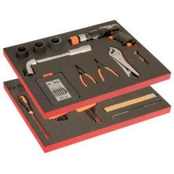 BAHCO - 2 Modules Mousse Pour La Réparation Automobile - 62 Pcs