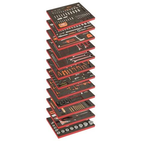 BAHCO - Composition De 12 Modules Mousse Avec 560 Outils à Usage Général 1 BAHCO - Composition De 12 Modules Mousse Avec 560 Outils à Usage Général