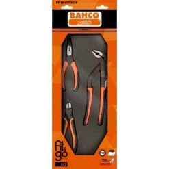 BAHCO - Module Mousse Fit&Go 1/3, Pinces - 3 Pcs Emballage Individuel
