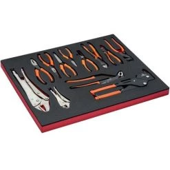 BAHCO - Jeu De Pinces, Module Mousse 3/3 Fit&Go - 12 pcs