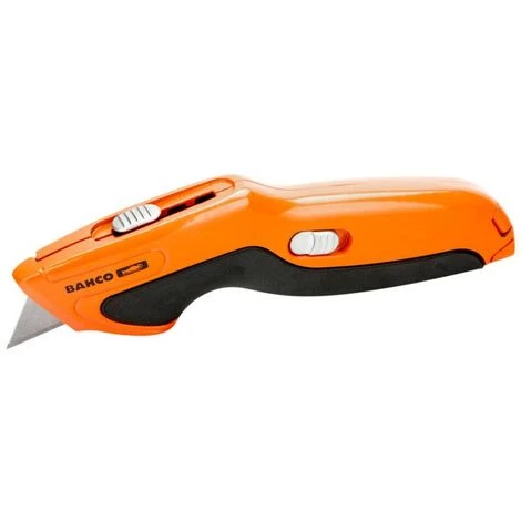 BAHCO - Cutter Rétractable Avec Revêtement Plastique TPE 160 mm 1 BAHCO - Cutter Rétractable Avec Revêtement Plastique TPE 160 mm