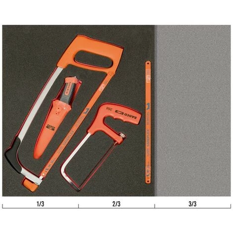 BAHCO - Jeu D’outils De Coupe, Module Mousse 2/3 Fit&Go - 8 pcs 1 BAHCO - Jeu D’outils De Coupe, Module Mousse 2/3 Fit&Go - 8 pcs