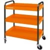 BAHCO - Chariot En Aluminium à Trois plateaux, Orange, 759 mm X 432 mm X 1 025 mm