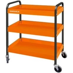 BAHCO - Chariot En Aluminium à Trois plateaux, Orange, 759 mm X 432 mm X 1 025 mm