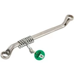 BAHCO - Clé Polygonale Double Longue, Coudée, Métrique, Finition Chromée Avec Ressort De Sécurité | 16x17