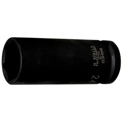 Bahco K7806M-24 - Douille à Choc Longue 6 Pans 1/2", Dimensions Métriques, Et Finition Phosphatée 1 Bahco K7806M-24 - Douille à Choc Longue 6 Pans 1/2", Dimensions Métriques, Et Finition Phosphatée